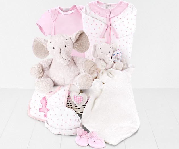 Baby Bear Comfort Blanket & Clothing Set in Pink